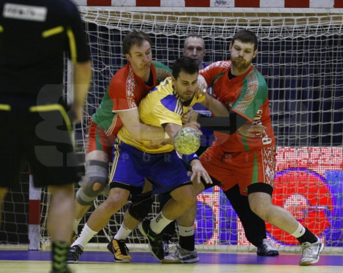 FOTO România învinge Belarus 25-22 şi aşteaptă meciul decisiv de la Minsk