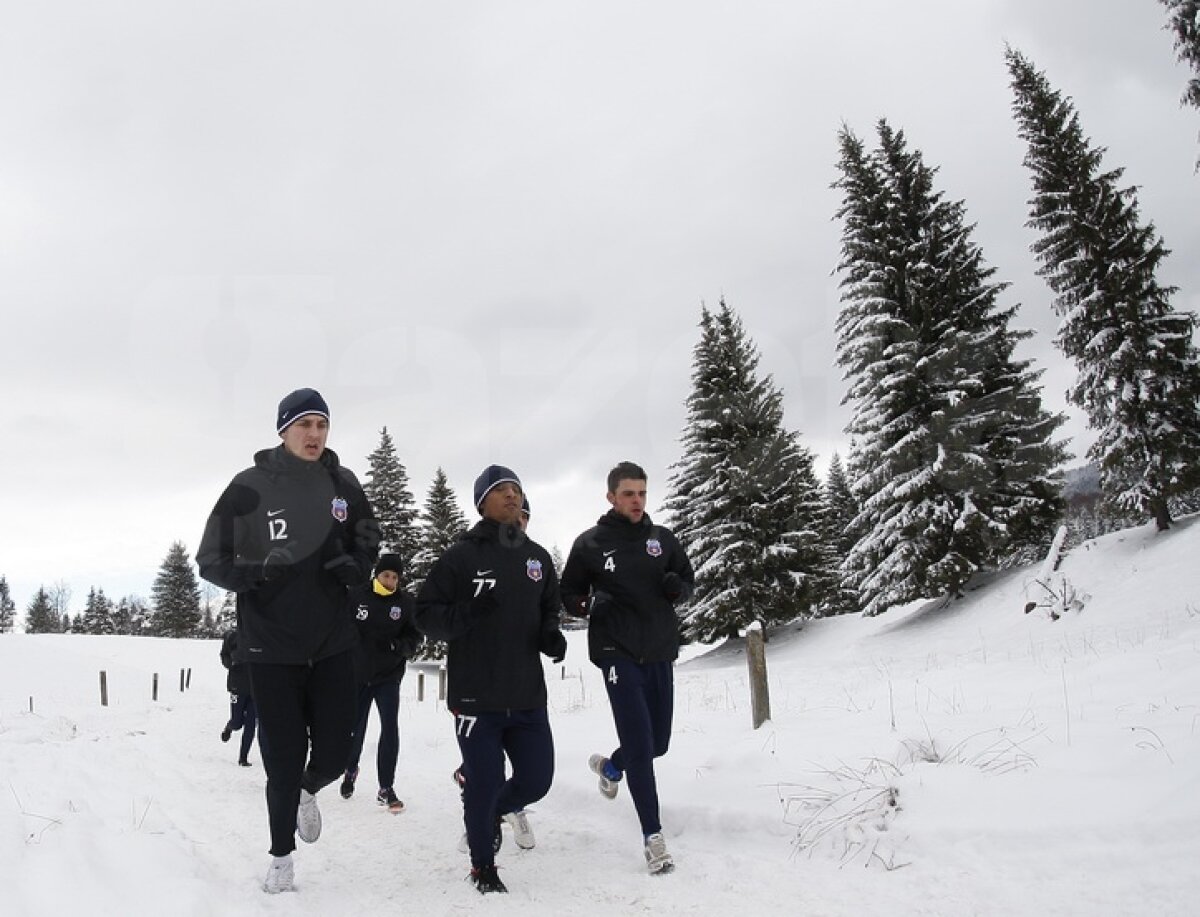 FOTO&VIDEO Steliştii înfruntă zăpada cu gîndul la Twente » "Gladiatorul" Bourceanu a fost cel mai energic ;)