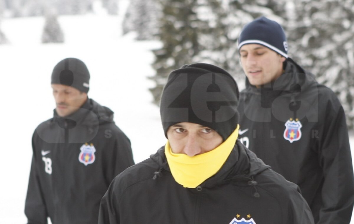 FOTO&VIDEO Steliştii înfruntă zăpada cu gîndul la Twente » "Gladiatorul" Bourceanu a fost cel mai energic ;)
