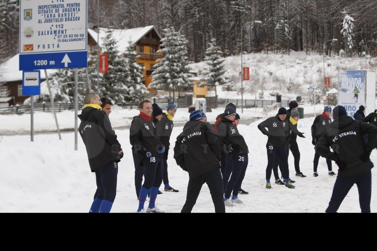 FOTO&VIDEO Steliştii înfruntă zăpada cu gîndul la Twente » "Gladiatorul" Bourceanu a fost cel mai energic ;)