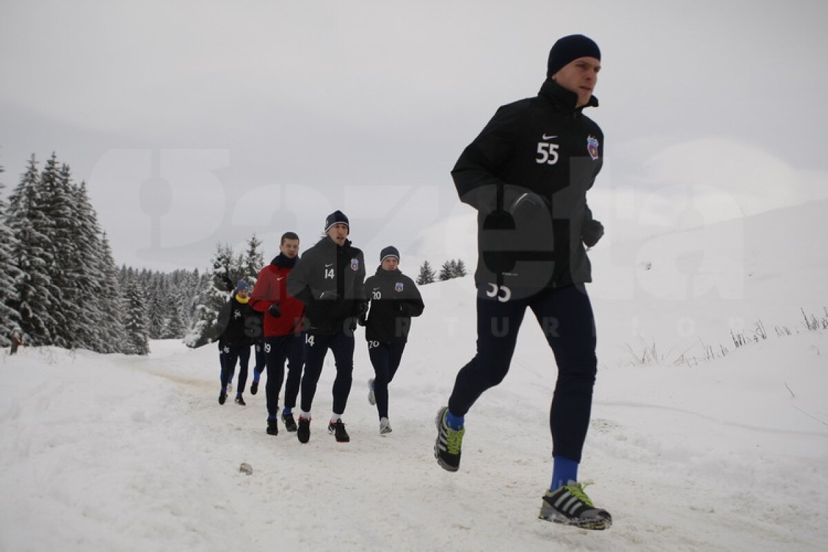 FOTO&VIDEO Steliştii înfruntă zăpada cu gîndul la Twente » "Gladiatorul" Bourceanu a fost cel mai energic ;)