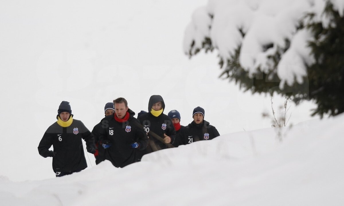 FOTO&VIDEO Steliştii înfruntă zăpada cu gîndul la Twente » "Gladiatorul" Bourceanu a fost cel mai energic ;)