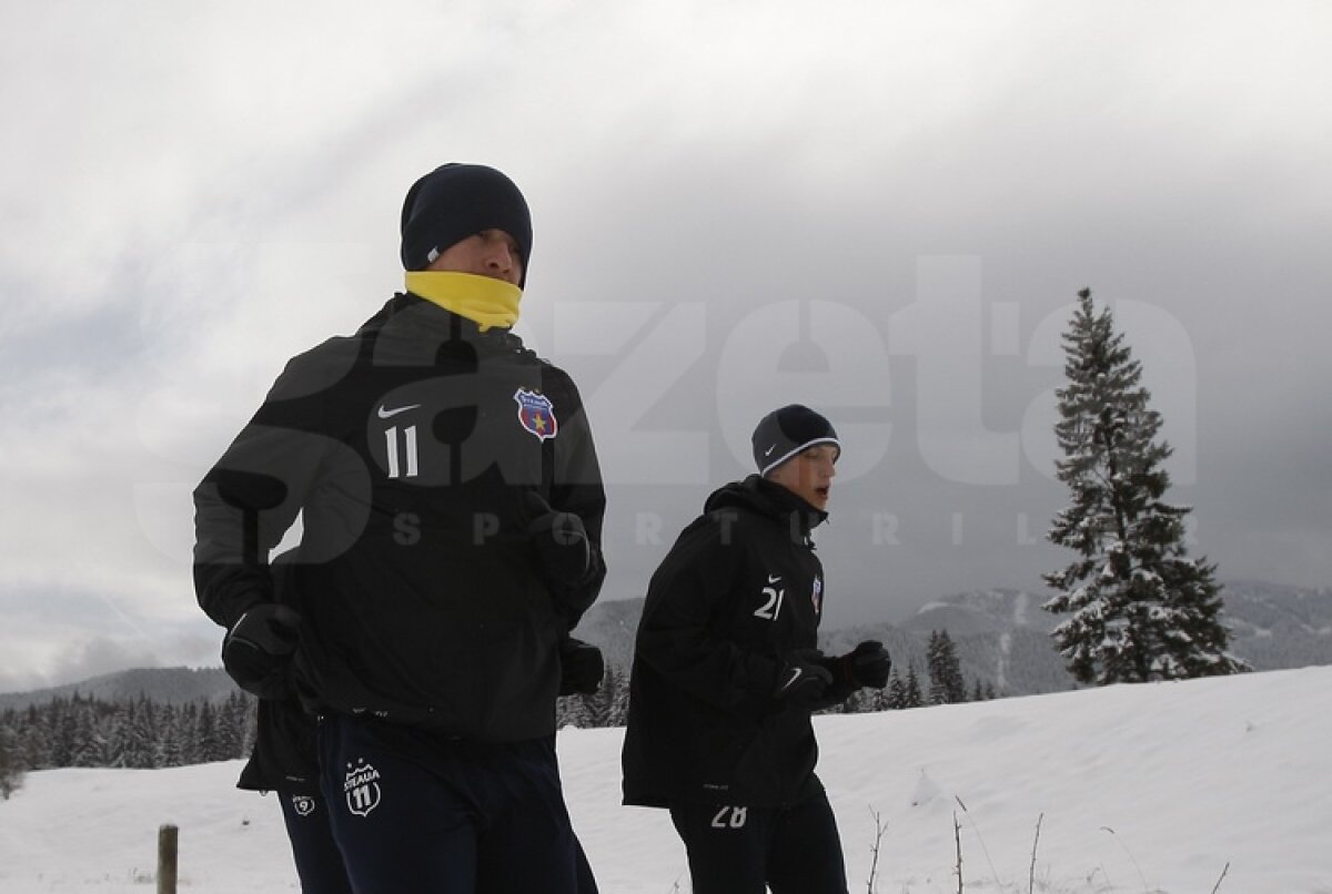 FOTO&VIDEO Steliştii înfruntă zăpada cu gîndul la Twente » "Gladiatorul" Bourceanu a fost cel mai energic ;)