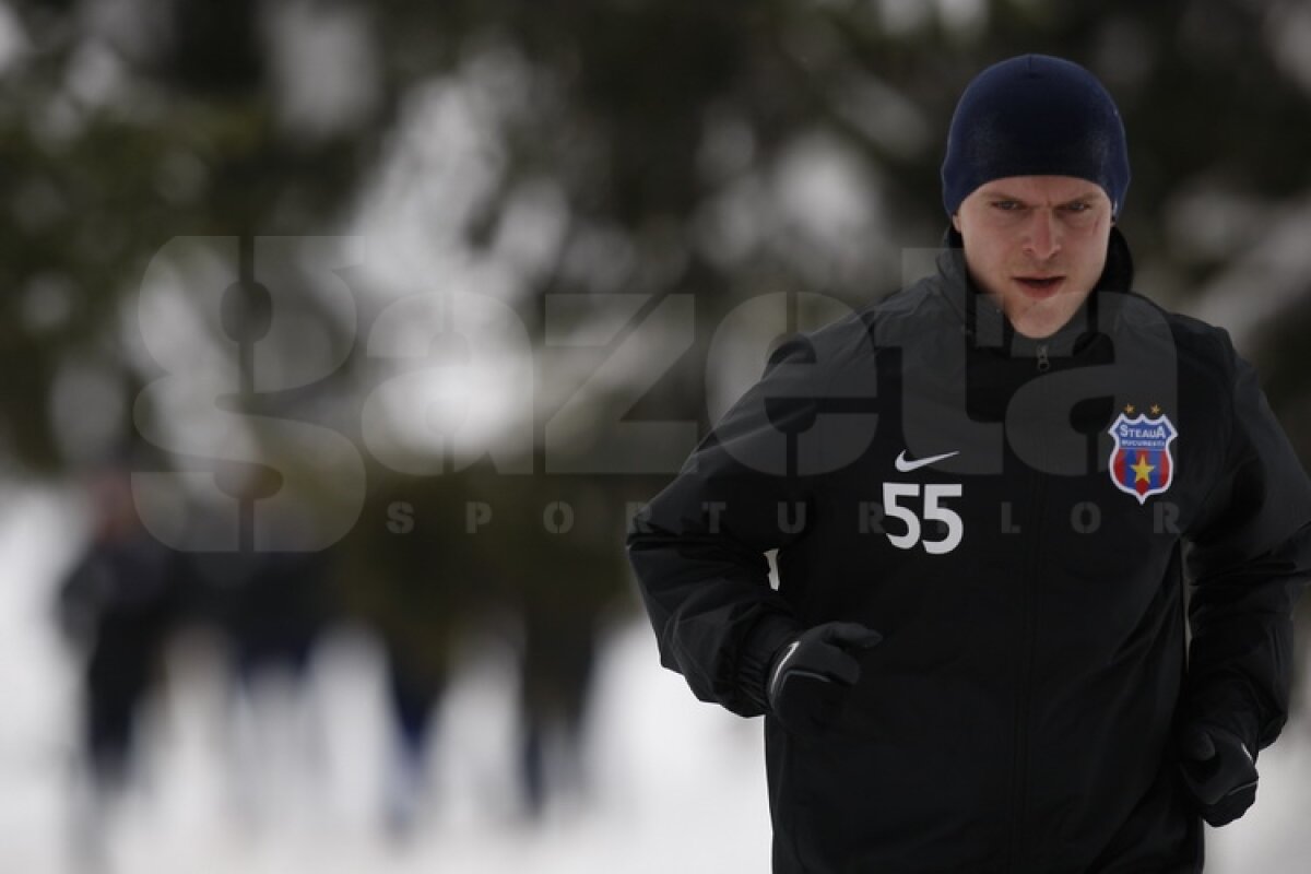FOTO&VIDEO Steliştii înfruntă zăpada cu gîndul la Twente » "Gladiatorul" Bourceanu a fost cel mai energic ;)