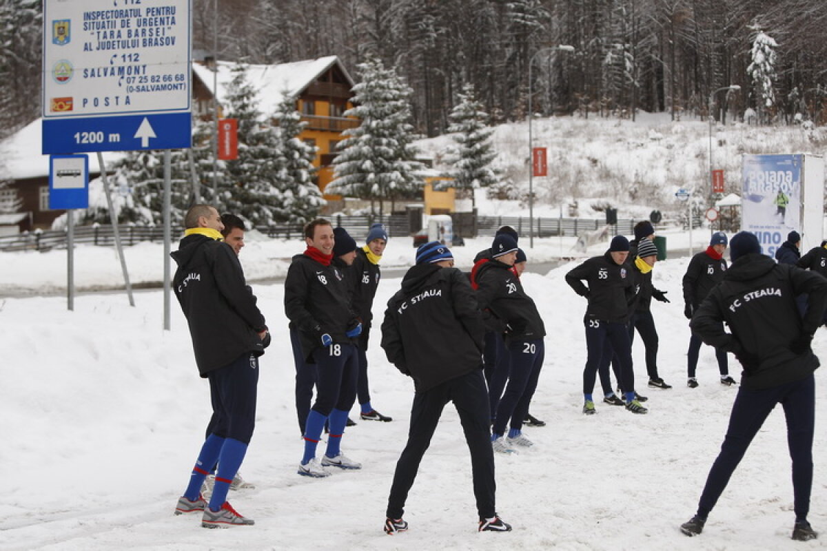 FOTO&VIDEO Steliştii înfruntă zăpada cu gîndul la Twente » "Gladiatorul" Bourceanu a fost cel mai energic ;)