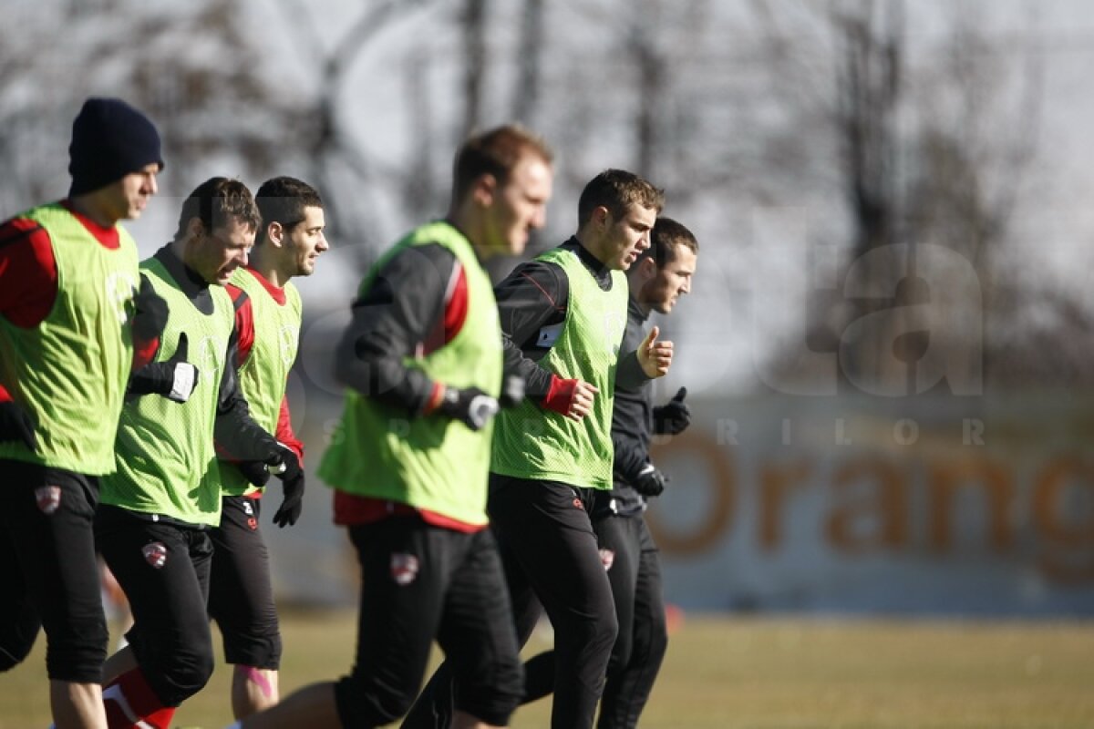 FOTO Dinamoviştii au trecut la minge » Curtean şi Strătilă au schimbat prima dată pase cu noii colegi
