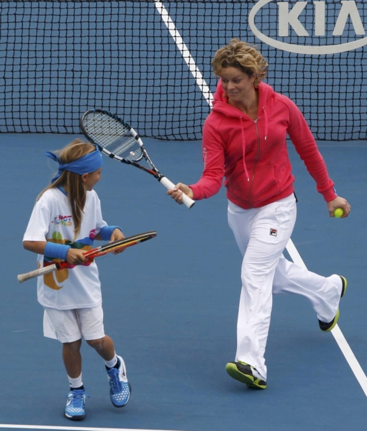 VIDEO ŞI FOTO Clijsters, Djokovici şi Nadal au făcut show înaintea startului la Australian Open