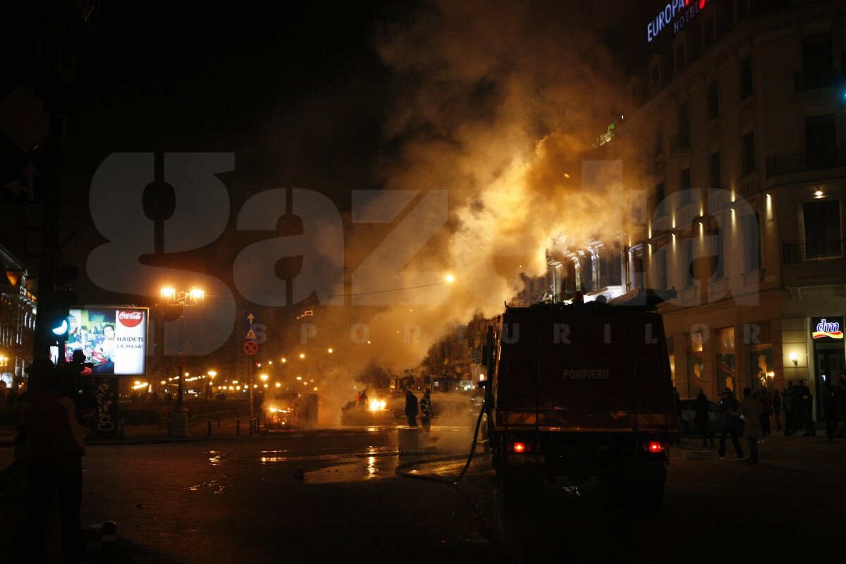 Jandarmeria: "Printre oamenii duşi la secţie aseară erau şi din galeria Petrolului"