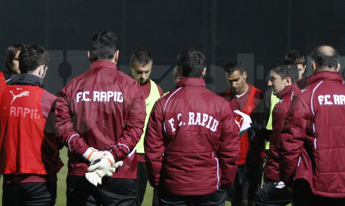 FOTO Herea s-a pregătit separat la primul antrenament al Rapidului în Antalya