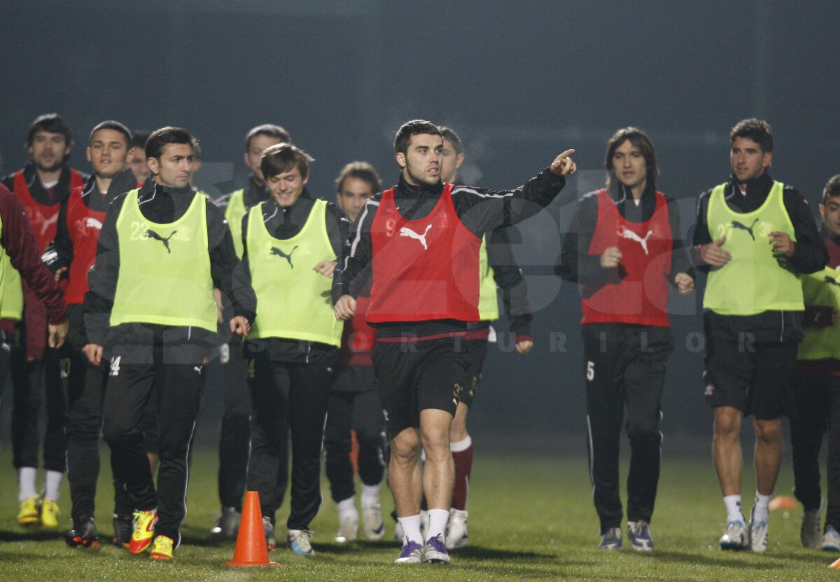 FOTO Herea s-a pregătit separat la primul antrenament al Rapidului în Antalya