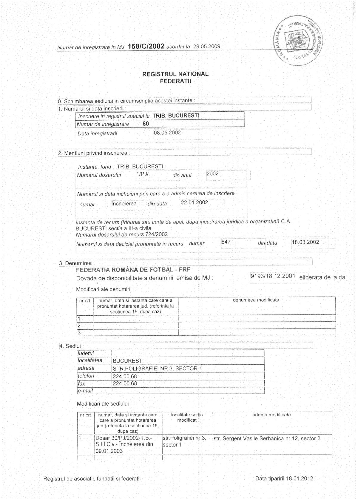 UPDATE » Cataclism în fotbalul românesc? » Craiova prezintă dovezile conform cărora FRF ar activa ilegal de aproape 11 ani!