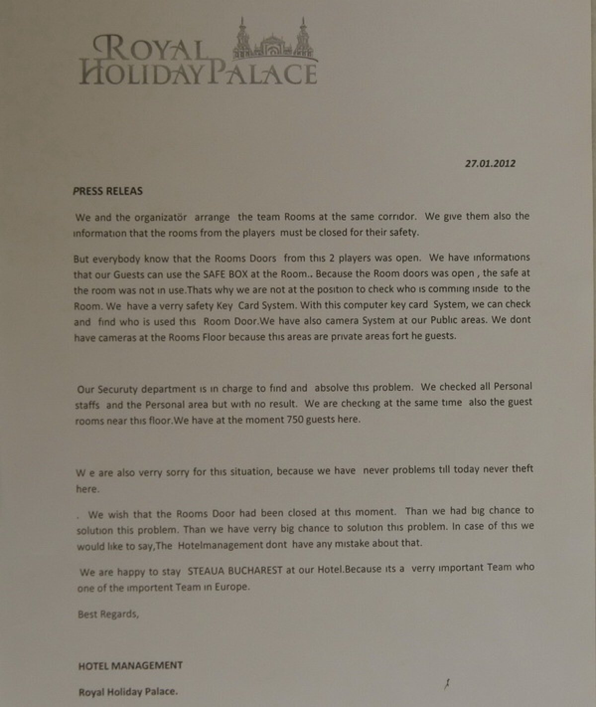 Turcii zic că fac anchetă după ce steliştii Martinovici şi Iliev au fost prădaţi!