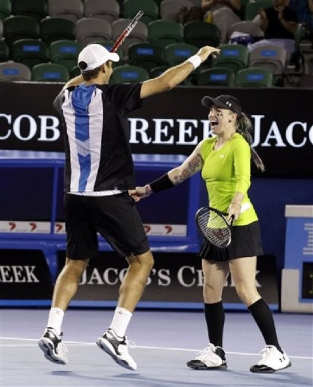 Galerie foto » Horia Tecău şi Bethanie Mattek-Sands sînt campioni la Australian Open!!!