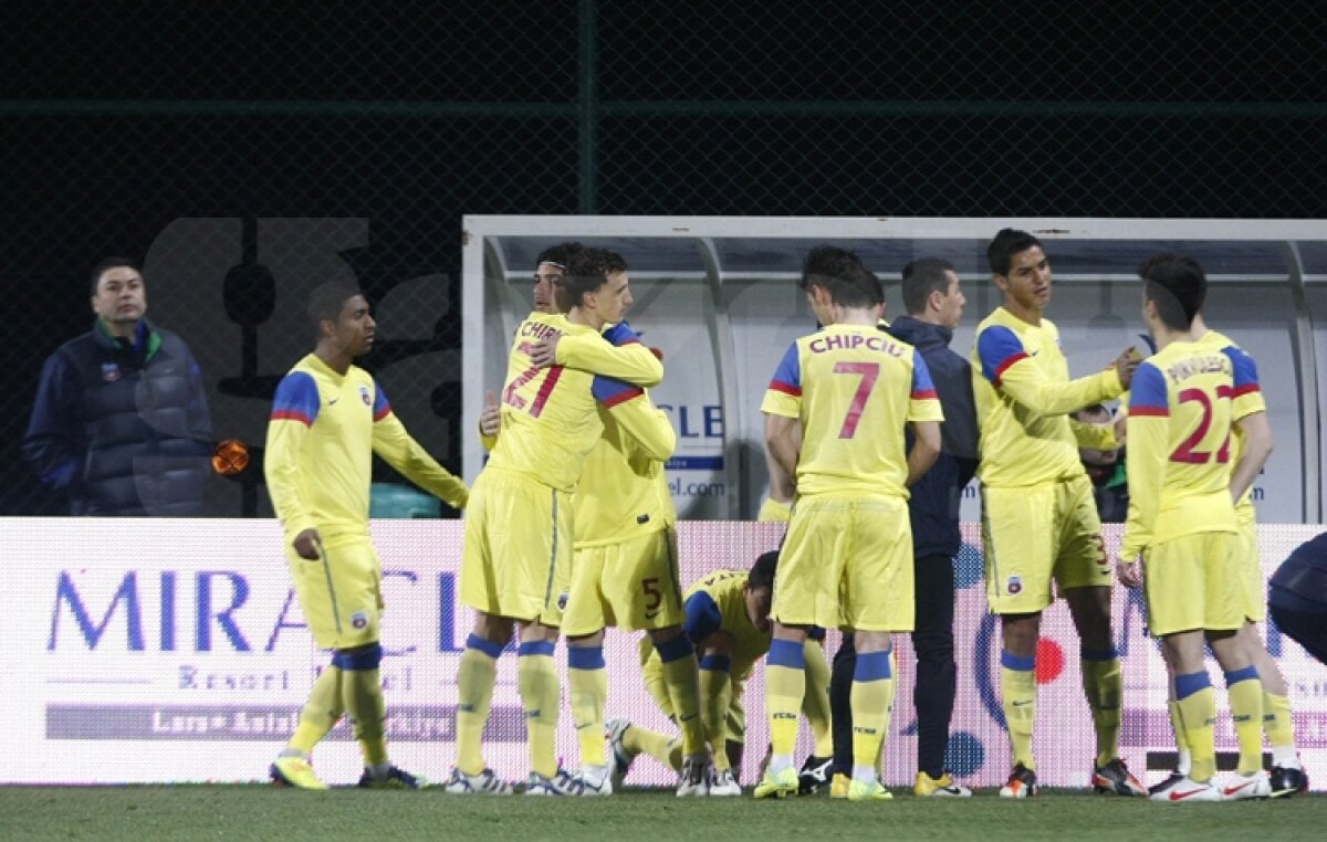 FOTO » Steaua cîştigă de la punctul cu var primul amical al iernii, 2-1 cu Levski Sofia