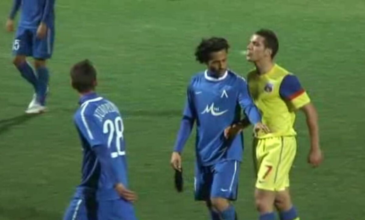 VIDEO Chipciu şi-a scuipat un adversar în primul său meci la Steaua!