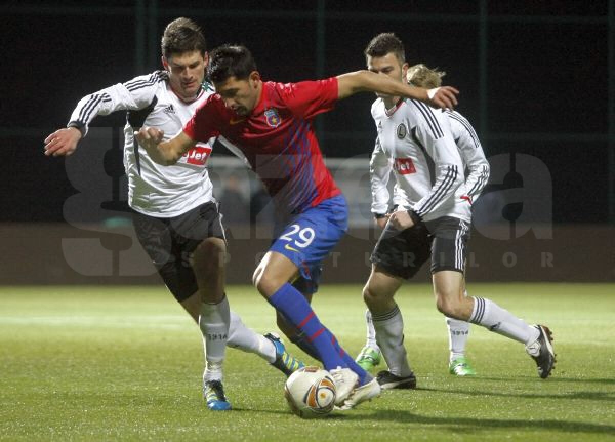 FOTO Steaua - Legia 2-1 "Roş-albaştrii" au cîştigat şi cel de-al doilea amical din Antalya