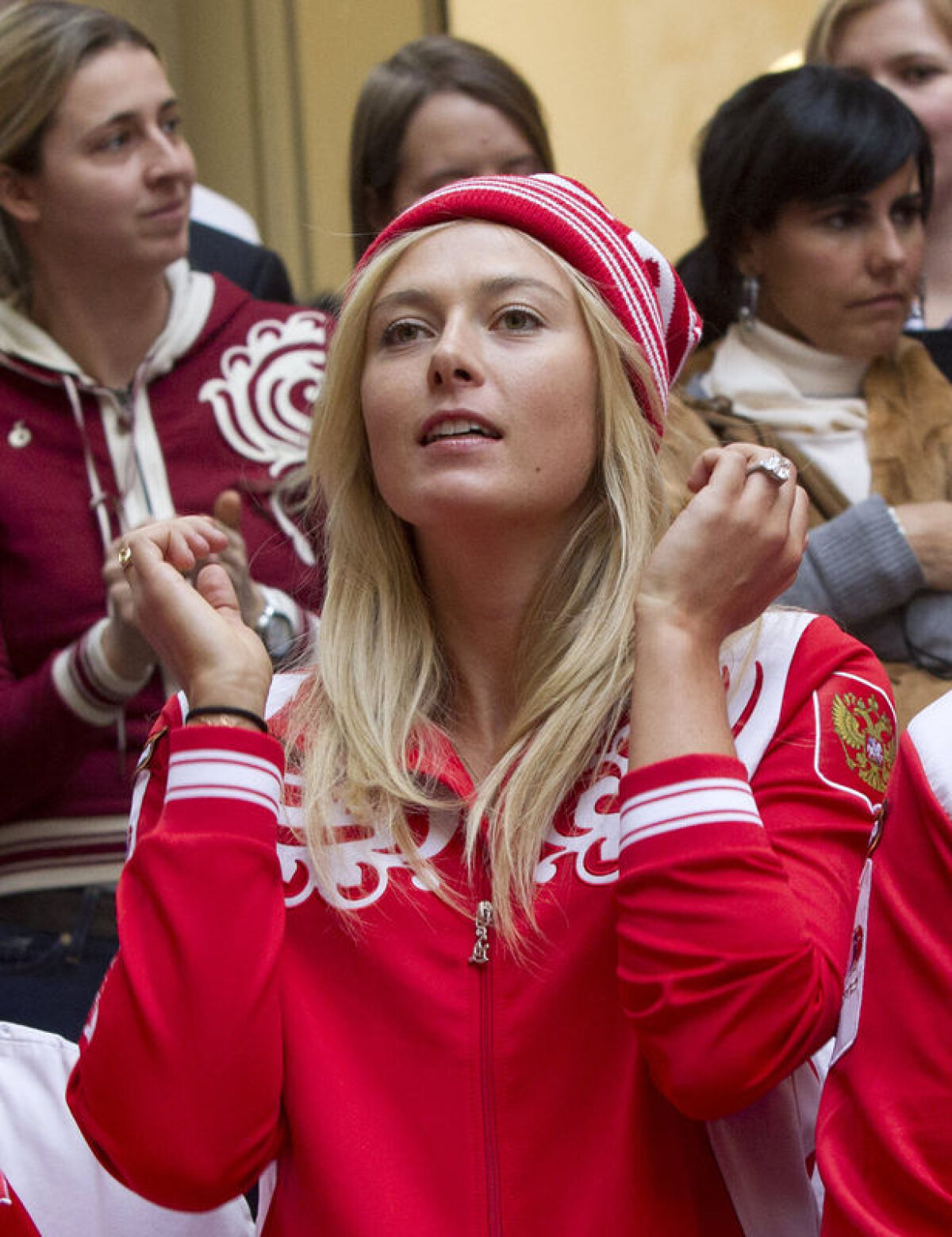 GALERIE FOTO Şarapova a animat Moscova: irezistibilă pînă şi-n Piaţa Roşie