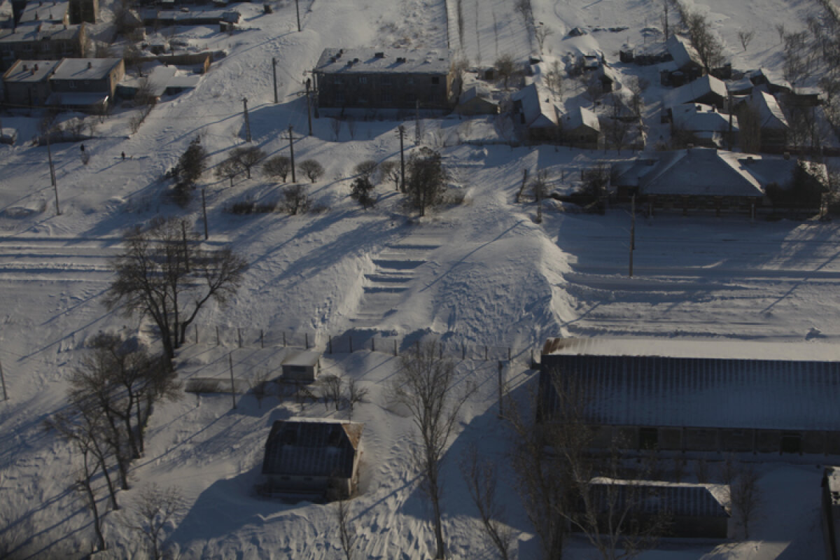 EXCLUSIV GSP Imagini cu jucătorii Oţelului scoşi din nămeţi cu elicopterul » SMURD de lux