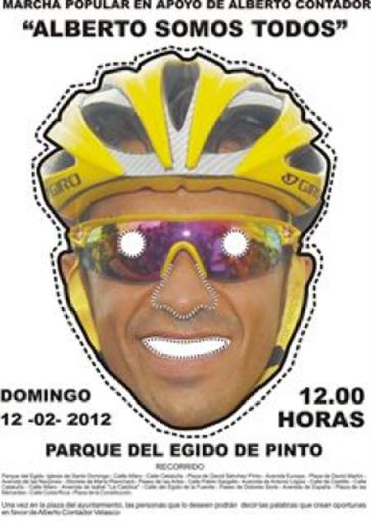 "Alberto sîntem toţi" » Cursă organizată duminică pentru susţinerea lui Contador