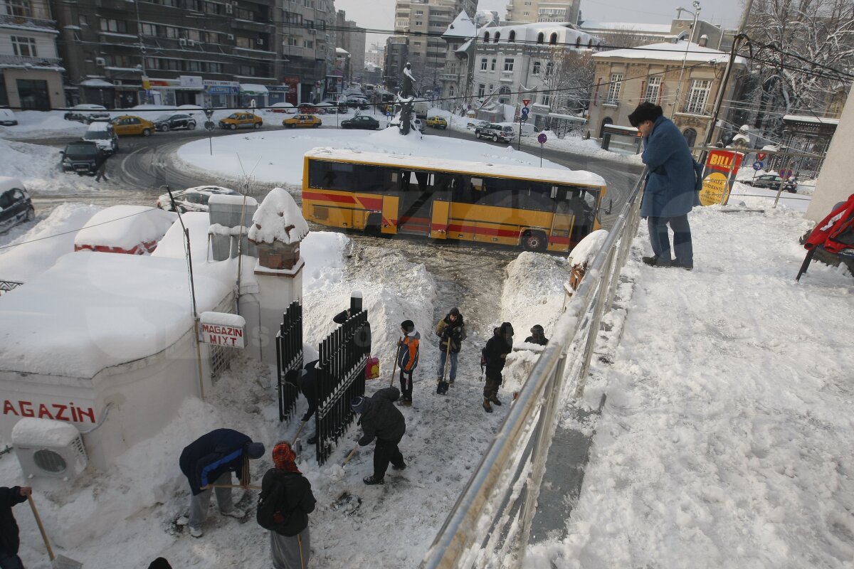 De la minge la lopată » Baschetbaliştii şi rugbyştii din Bucureşti, încolonaţi pentru deszăpezire