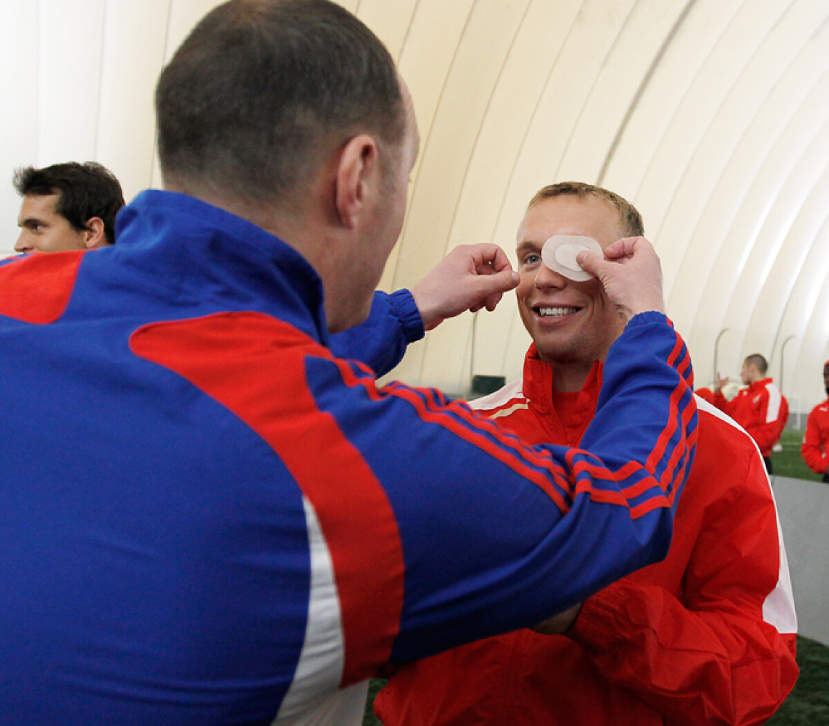 FOTO & VIDEO Antrenament special pentru Europa! Lokomotiv a jucat împotriva unor nevăzători