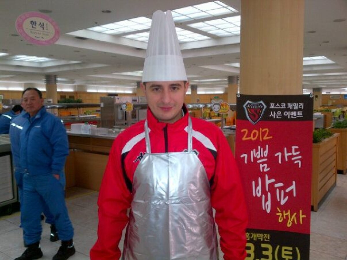 FOTO » Zicu a ajuns "ajutor de bucătar" în Coreea de Sud :D