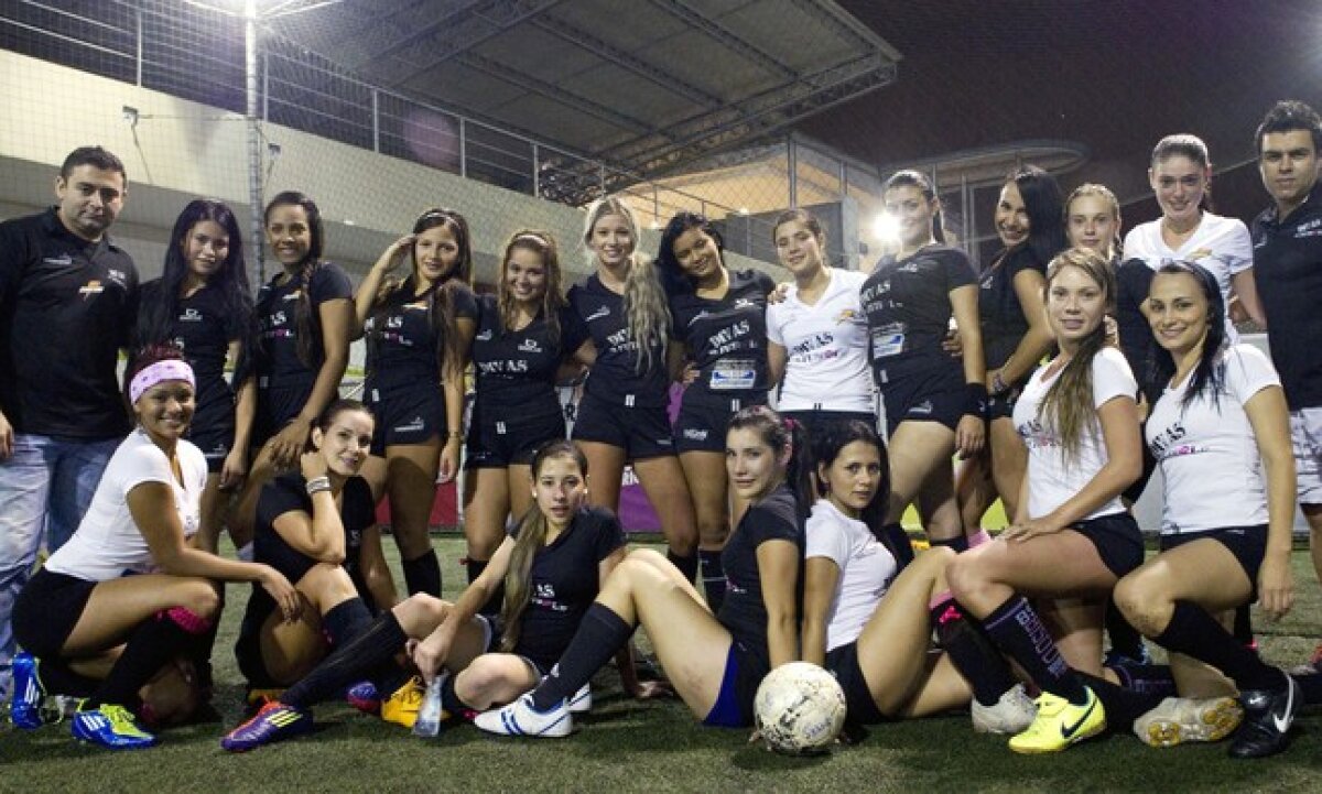VIDEO şi FOTO ”Lăsaţi drogurile, alegeţi fotbalul!”. Aşa cer ele, ”Divele din Medellin”