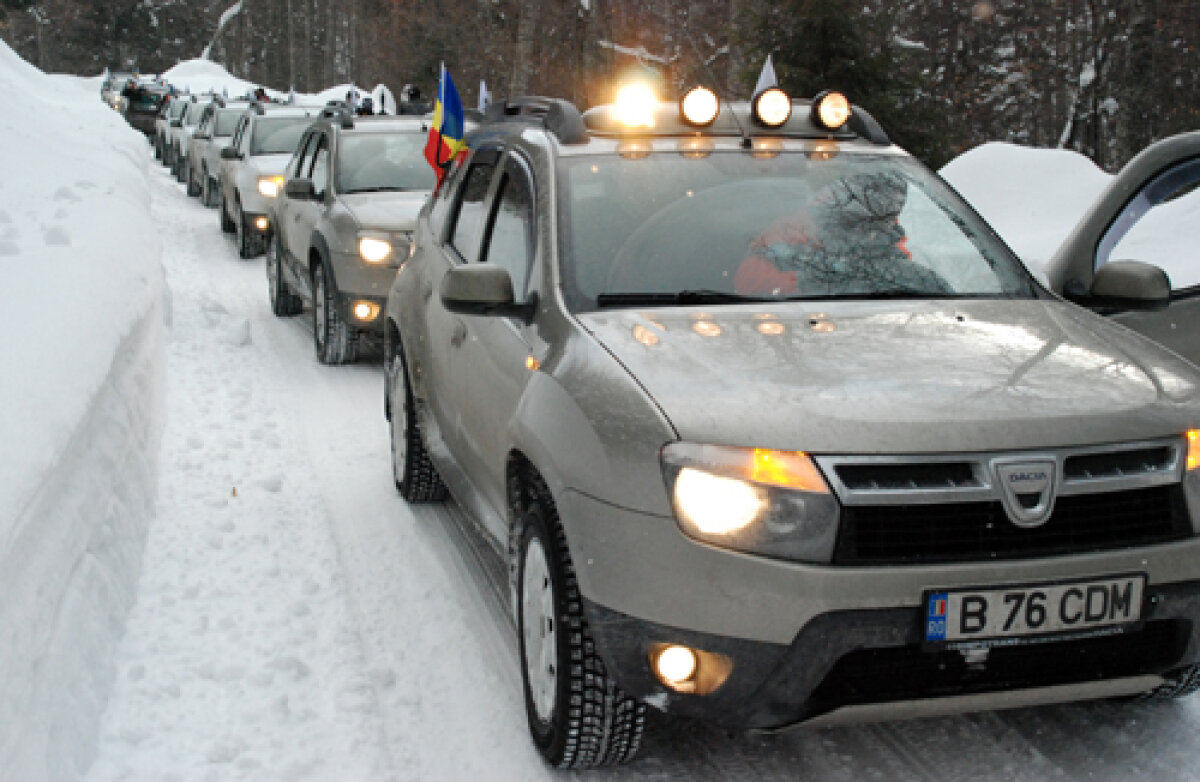 S-au strîns Prăfoşii » Prima reuniune de iarnă a posesorilor de SUV-uri româneşti a avut loc în Bucegi