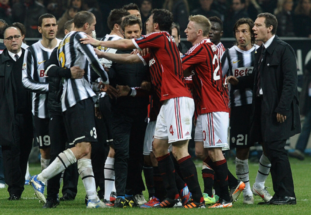 Scandalul din derby-ul Milan - Juve (1-1) s-a mutat la vestiare: ”Sînteţi mafia fotbalului!”