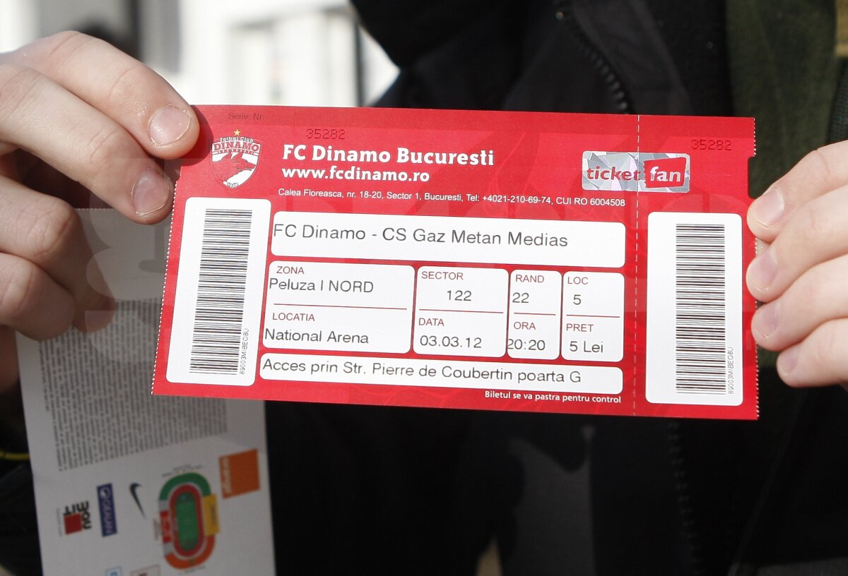 FOTO În ciuda protestelor Rapidului, Dinamo o ţine una şi bună: vinde bilete pentru National Arena
