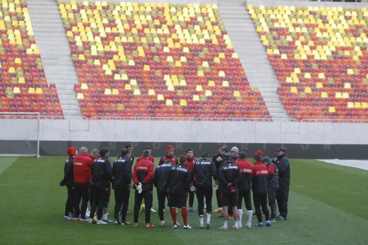 FOTO "Cîinii" s-au antrenat în premieră pe Arena Naţională: "Batem sigur!"