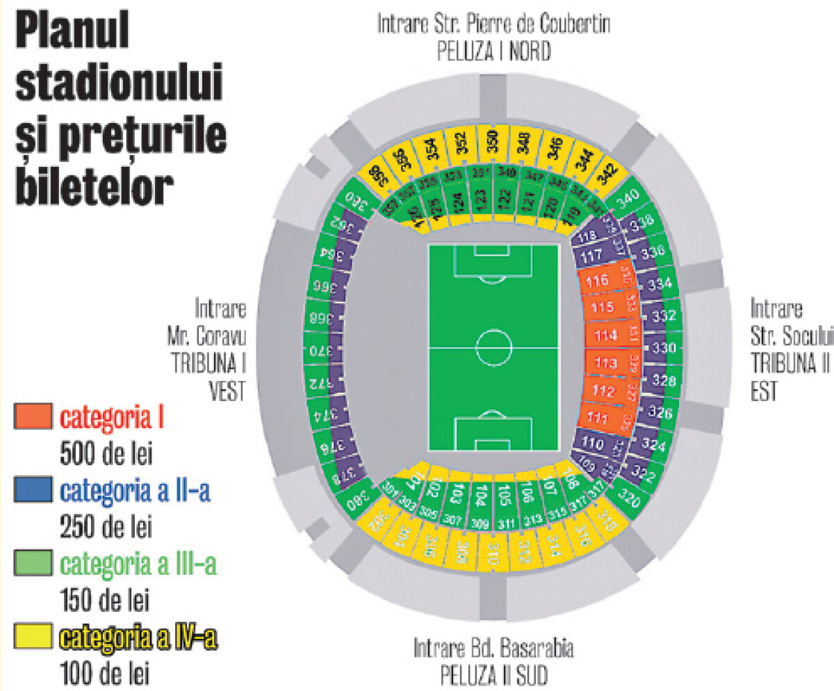 S-au mai pus în vînzare 16.000 de bilete pentru finala Europa League, pe Naţional Arena