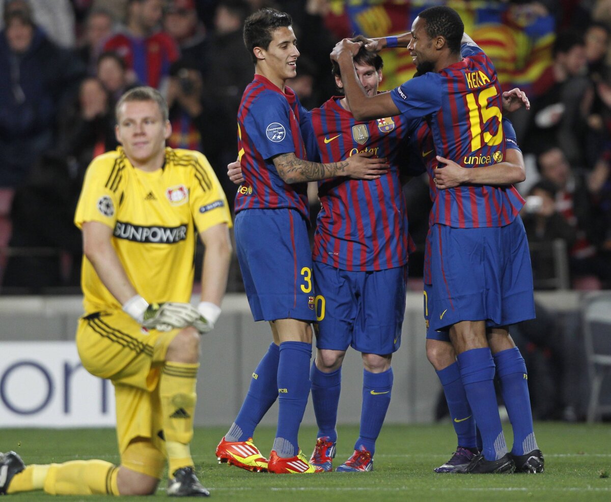 VIDEO & FOTO Barcelona - Leverkusen 7-1. APOEL produce surpriza şi o elimină pe Lyon la penalty-uri!