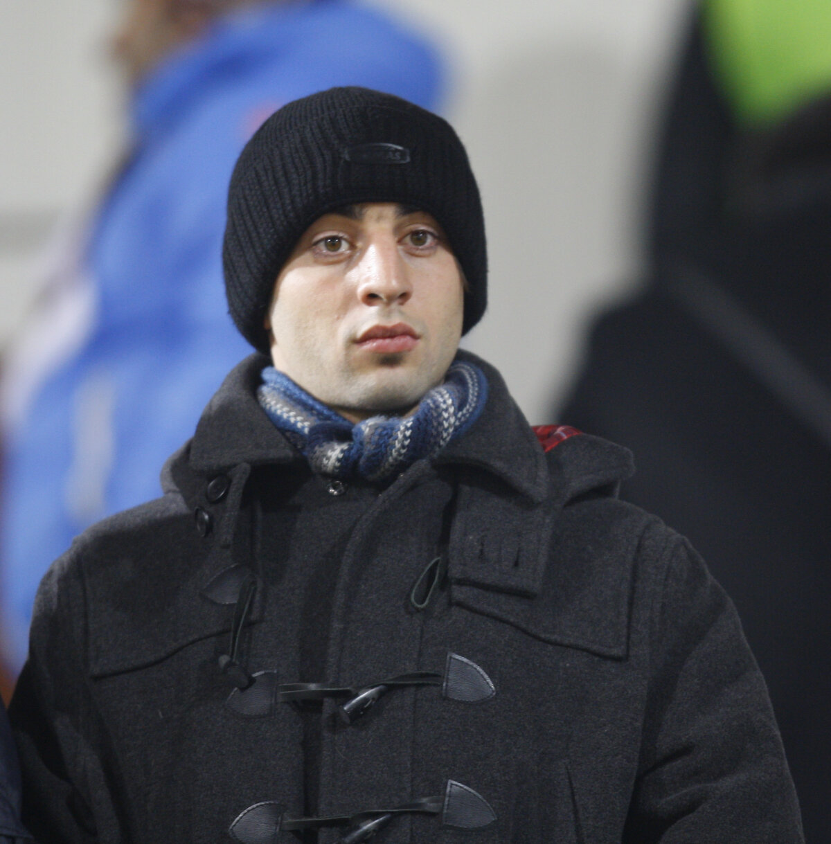 GALERIE FOTO » Noul atacant al Rapidului, Sotelo, a venit la Bucureşti şi a asistat la meciul cu Petrolul