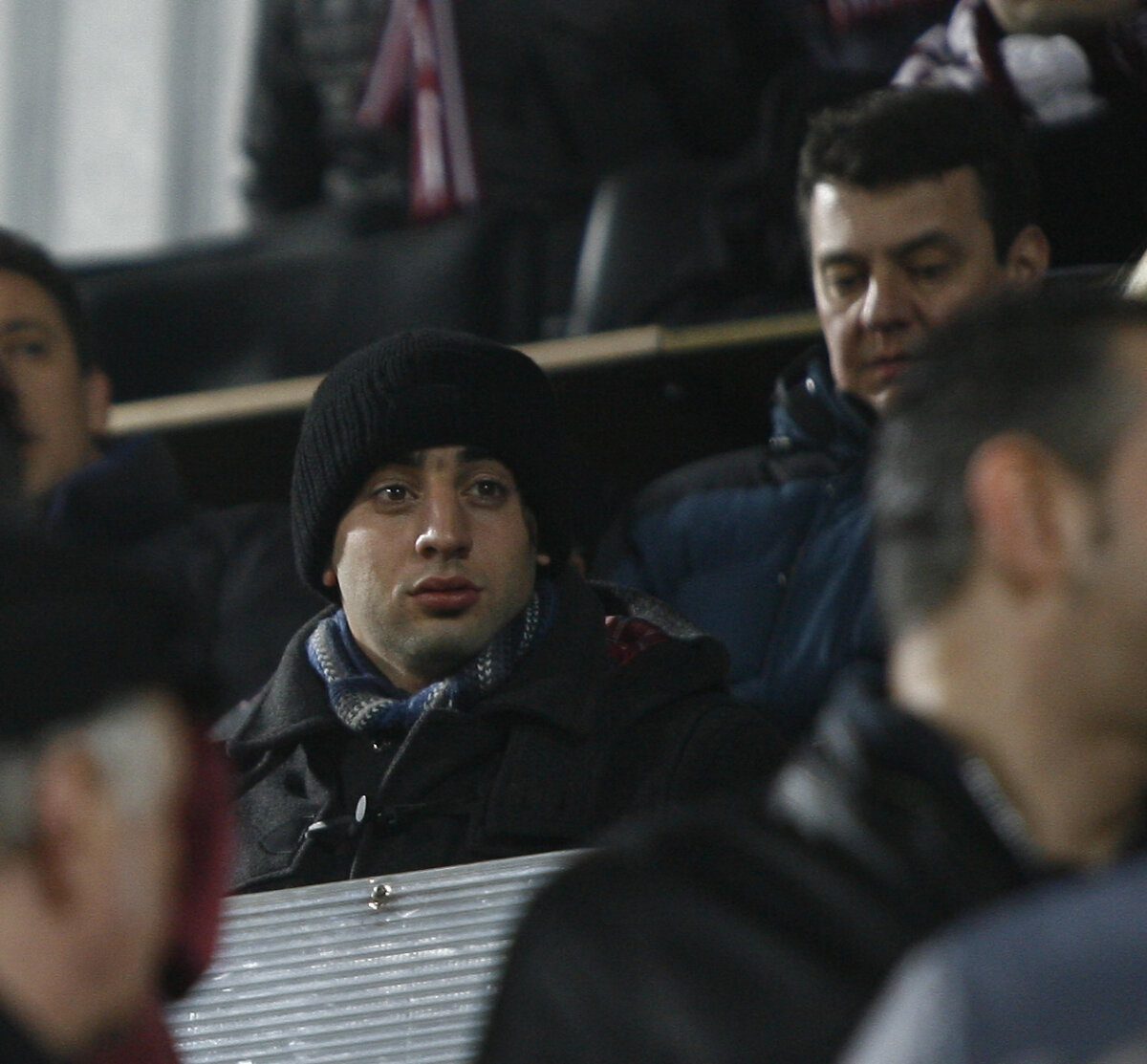 GALERIE FOTO » Noul atacant al Rapidului, Sotelo, a venit la Bucureşti şi a asistat la meciul cu Petrolul