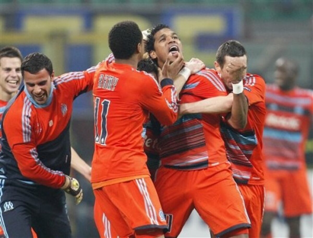 VIDEO&FOTO Inter, eliminat de Marseille din "optimi" (2-1, după 0-1 în tur). Bayern, 7-0 cu Basel: Gomez, 4 goluri!