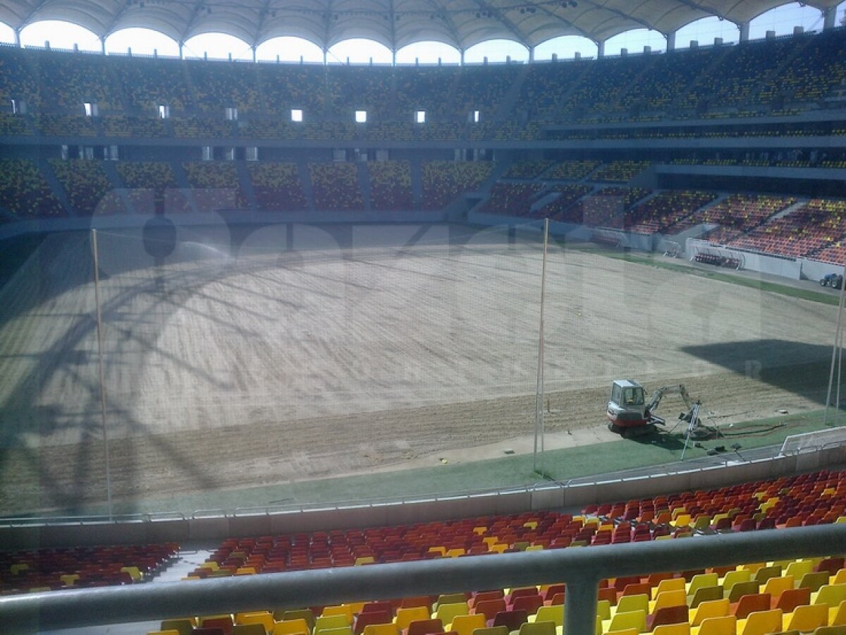 FOTO Arena Naţională se pregăteşte de finală » A venit gazonul de 1 milion de euro