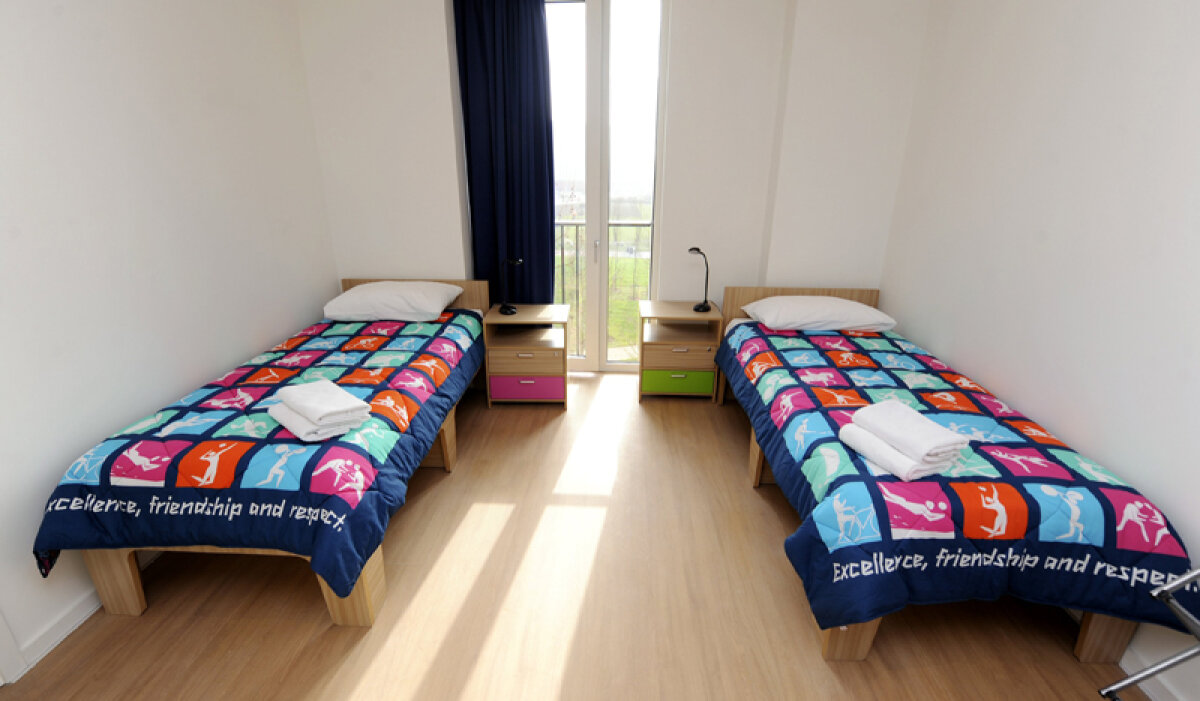 Apartamente vesele » Românii calificaţi la JO vor sta pe perioada JO în camere viu colorate