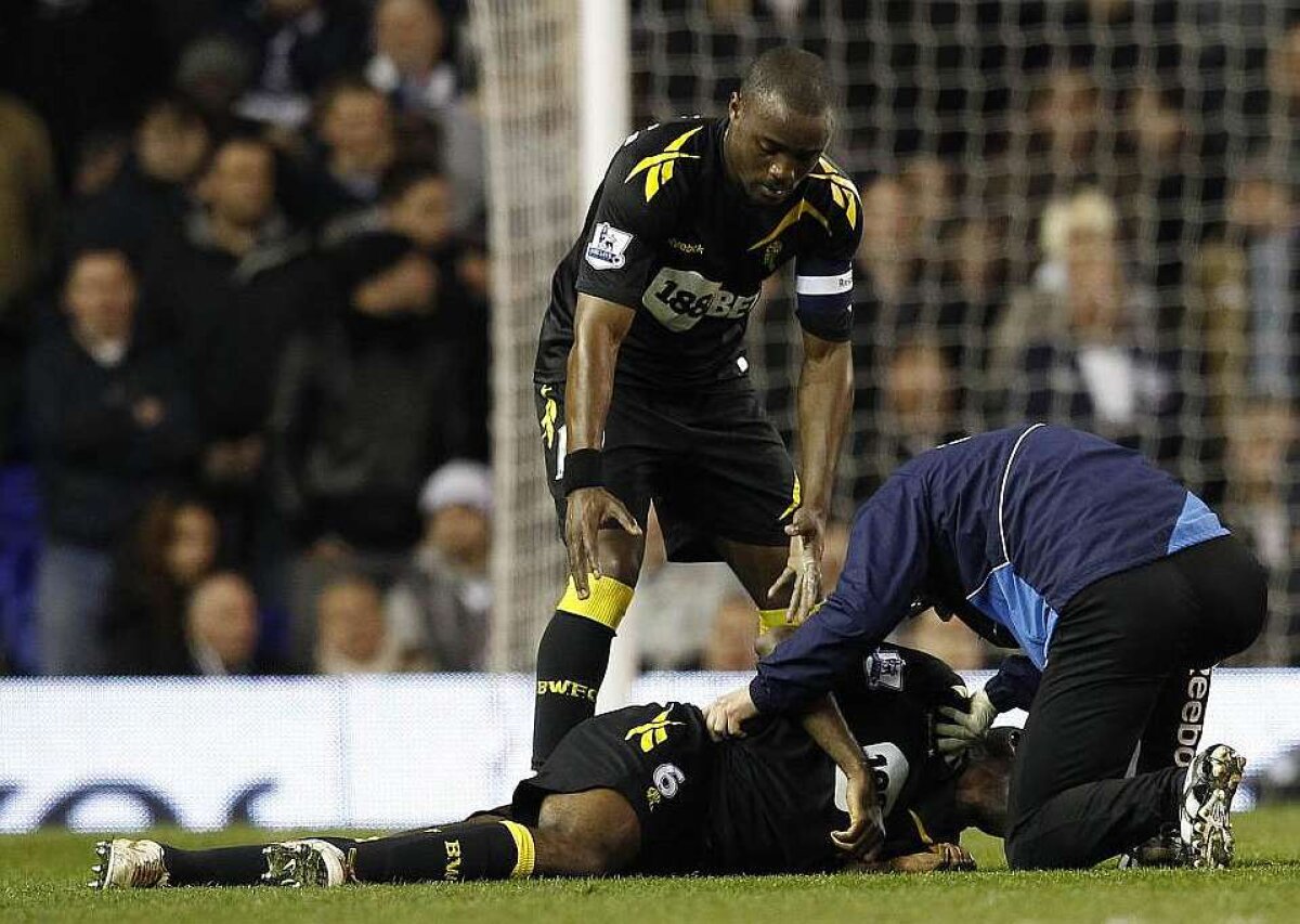 FOTO Drama lui Fabrice Muamba » Scăpat de gloanţe, trădat de inimă