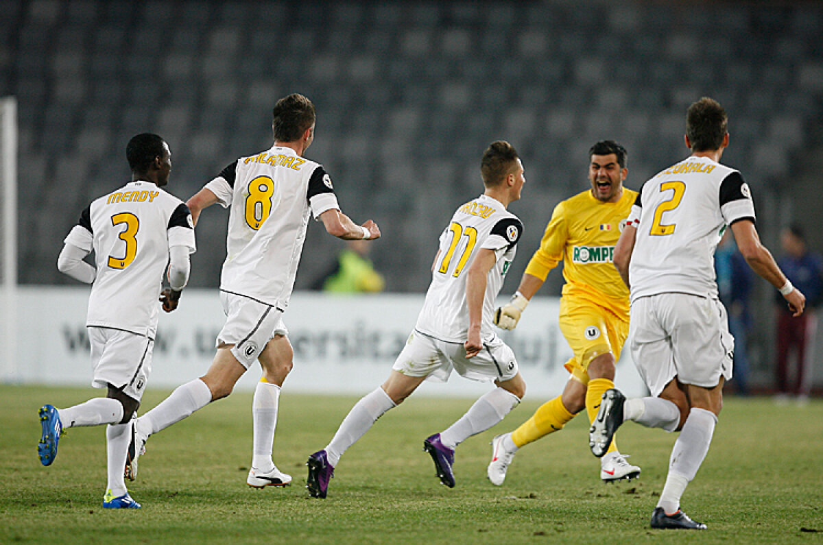 FOTO U Cluj - Astra 3-1 » Succes decupat cu foarfeca