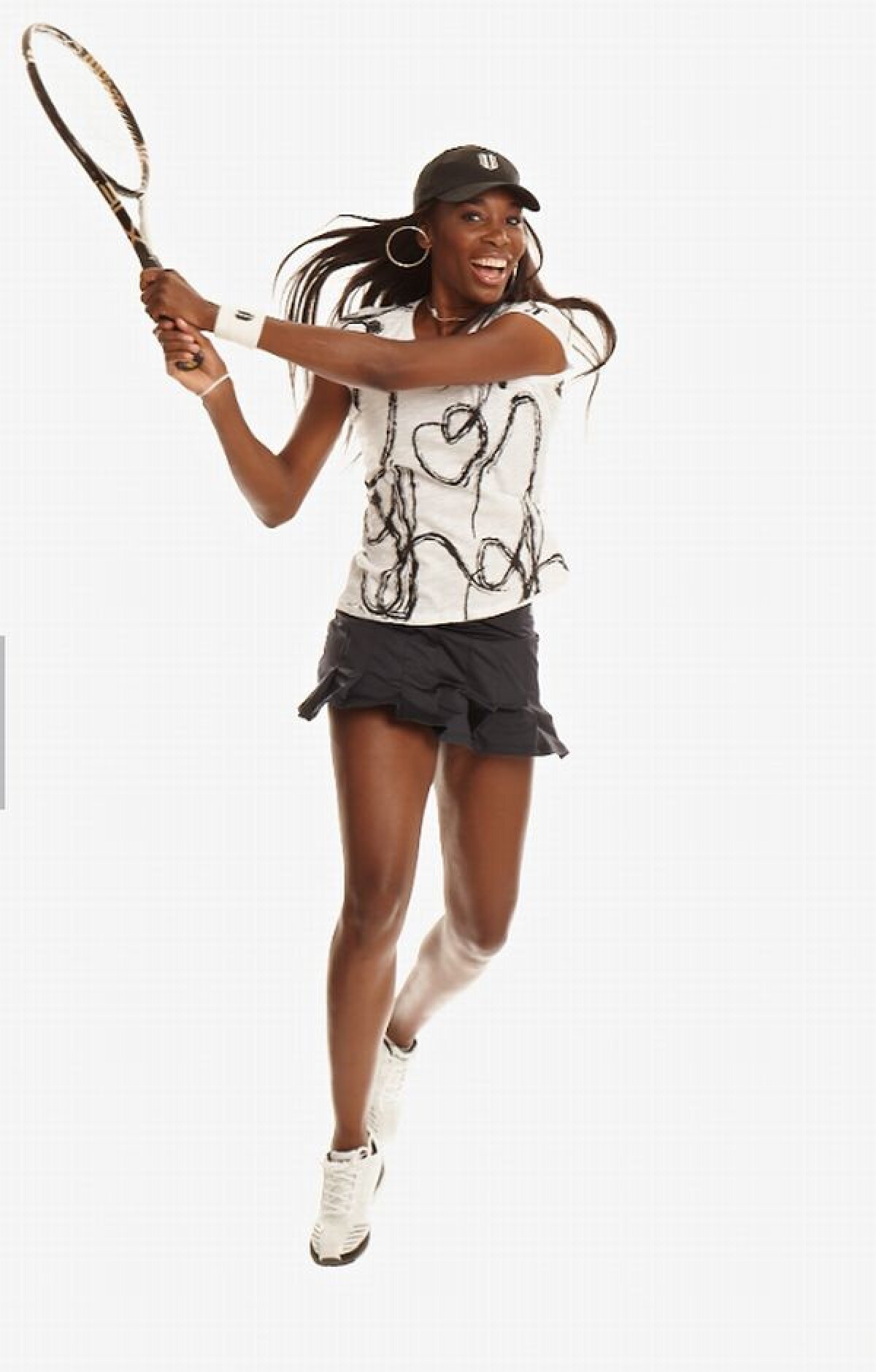 FOTO De pe teren în studio » Venus Williams, model pentru propria colecţie de haine