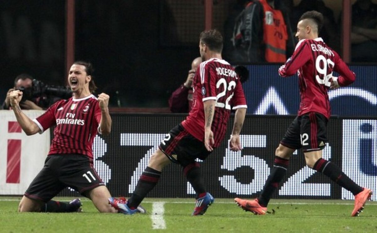 VIDEO » Super-Zlatan! Cu "dubla" lui, Milan a bătut Roma, 2-1