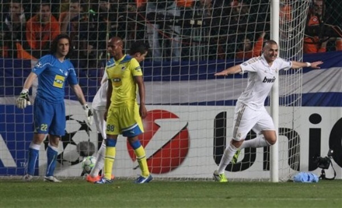 VIDEO This is Real football! » Galacticii au trecut cu 3-0 de Apoel, Chelsea are prima opţiune la calificare după 1-0 cu Benfica