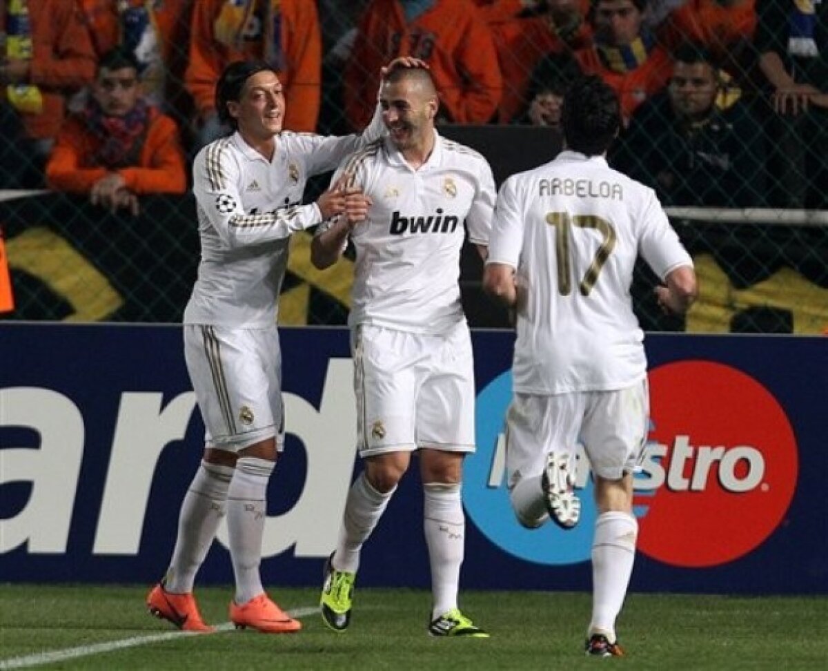 VIDEO This is Real football! » Galacticii au trecut cu 3-0 de Apoel, Chelsea are prima opţiune la calificare după 1-0 cu Benfica