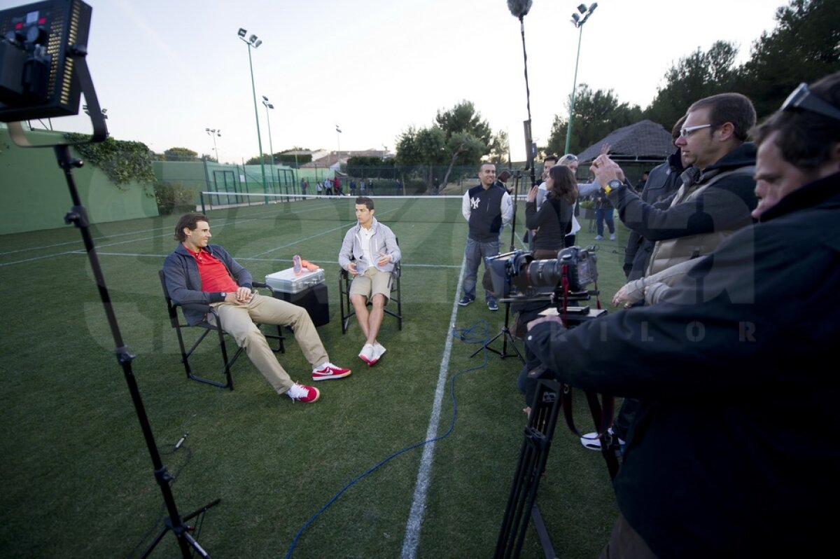 VIDEO & FOTO / Ce meci nebun de tenis-fotbal: Rafael Nadal - Cristiano Ronaldo!