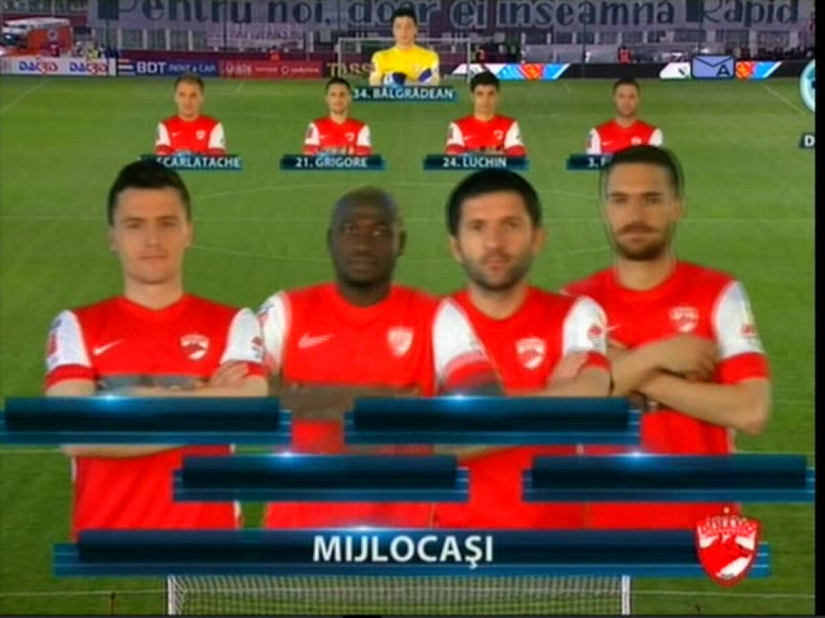 VIDEO & FOTO / Grafică specială de 40.000 de € folosită de DigiSport la meciul Rapid - Dinamo 0-0!