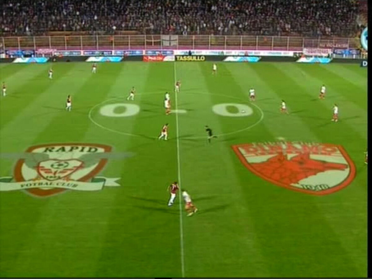 VIDEO & FOTO / Grafică specială de 40.000 de € folosită de DigiSport la meciul Rapid - Dinamo 0-0!
