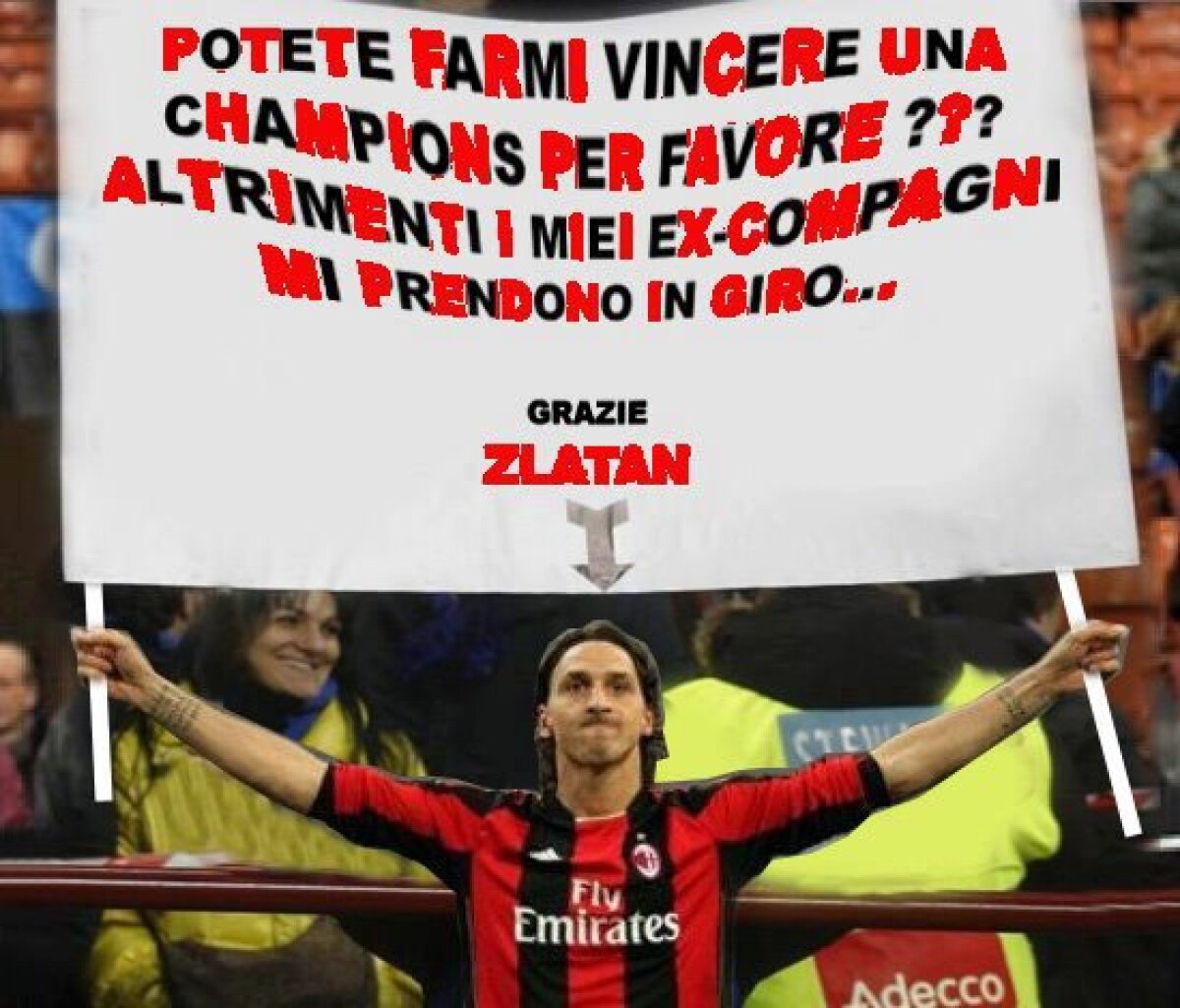 FOTO Colecţia de zîmbete »  Zlatan, sîntem alături de tine :D