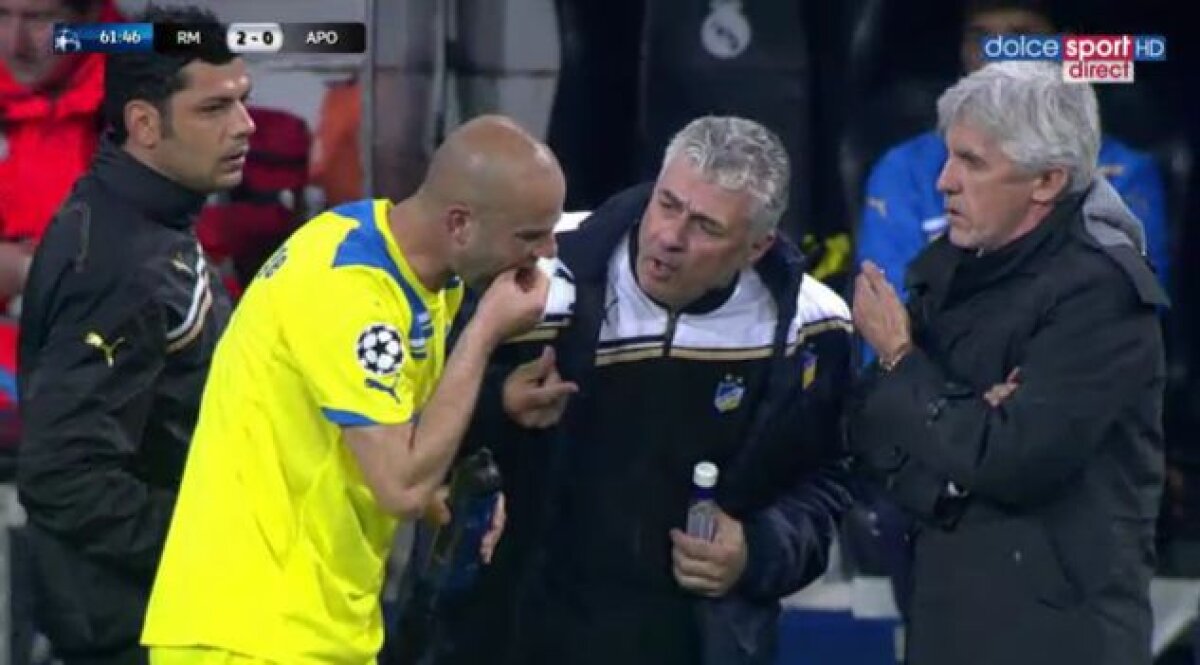 VIDEO » I-au zburat dinţii în aer, iar pe altul şi l-a scos singur! Imagini şocante de la APOEL - Real Madrid