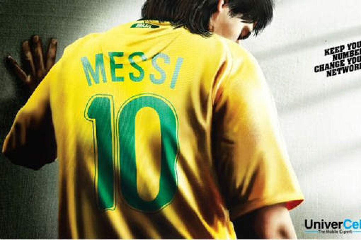 FOTO Messi şi Ronaldo, aşa cum nu vă imaginaţi: vedeta Barcelonei în tricoul Braziliei, iar cea a Realului în echipamentul Argentinei